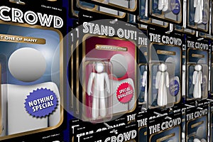 Stand Out from Crowd Action Figure People Advantage