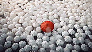 Stand Out in the Crowd: The Red Umbrella