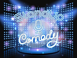 Stand up comedy light wall