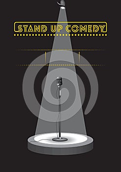 Stand up comedy poster design