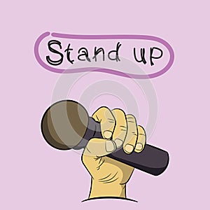 Stand up comedy show emblem