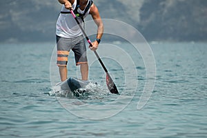 Stand up paddle board man paddleboarding photo