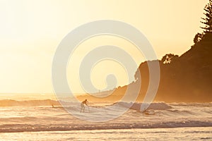 Stand up paddle surfing in Burleigh Heads