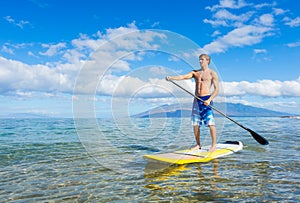 Stand Up Paddle Surfing In Hawaii