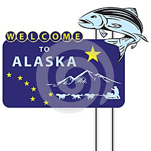 Stand Welcome to Alaska
