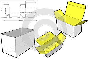 Standard Box Internal measurement 14x7.5x8cm and Die-cut Pattern.