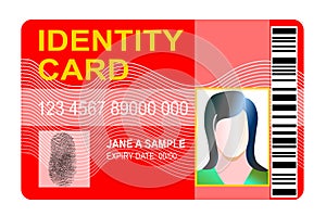 Standard Identification card photo