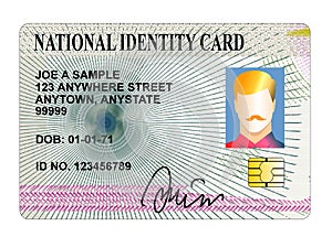Standard Identification card photo