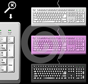 Standard PC keyboard