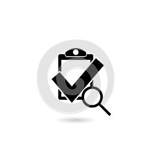 Standard policy icon simple with shadow