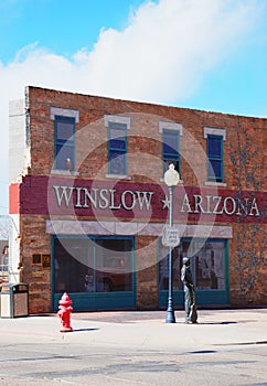 Standin' on the corner, Winslow, Arizona