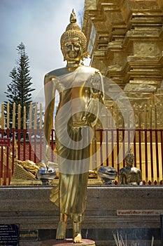 Standing Buddha in Chiang Mai photo