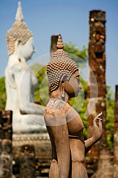 Standing Buddha in Sukhotai, Thailand