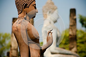 Standing Buddha in Sukhotai, Thailand