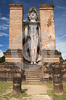 Standing Buddha at Wat Mahathat in Sukhothai