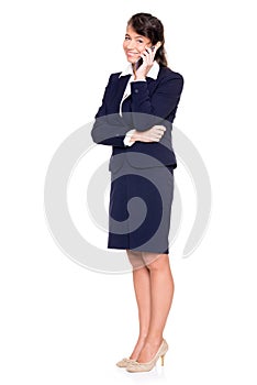 Standing business woman