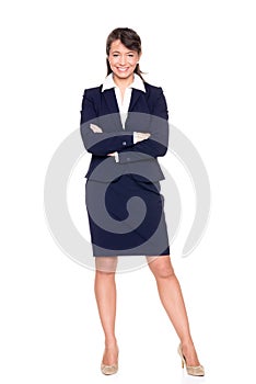 Standing business woman