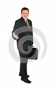 Standing Businessman - Welcome