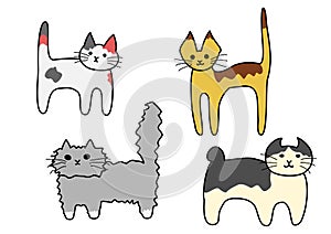 Standing cats