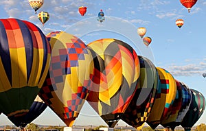 Standing color during the Albuquerque International Balloon Fiesta photo
