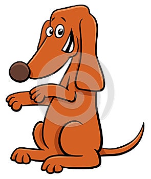 Standing dog cartoon animal character