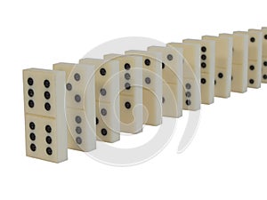 Standing dominoes