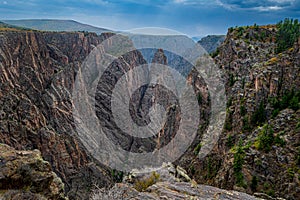 Standing at the edge of the Cross Fissures Viewpoint