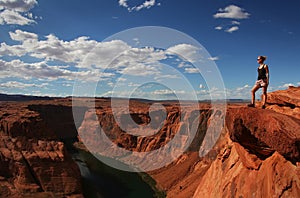 Standing at the Edge - Horseshoe Bend