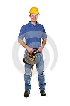 Standing isolated on white young mantool