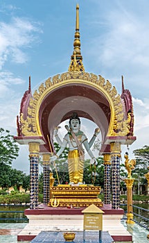 Standing Lord Vishnu under baldachin, Ko Samui Island, Thailand