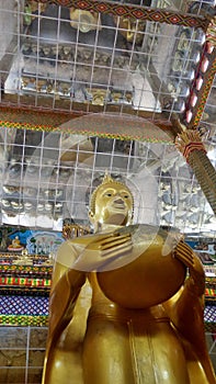 Standing posture Buddha sculpture