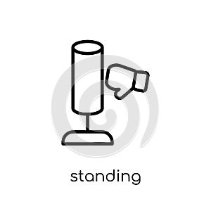 Standing Punching Ball icon. Trendy modern flat linear vector St