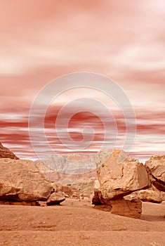 Standing Rocks Near Colorado River Arizona