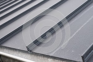Standing seam metal roofing photo