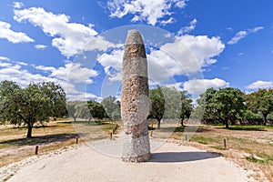 The Standing Stone / Menhir of Meada, the largest of the Iberian Peninsula. photo