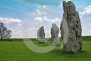 Standing stones at Avebury, England photo