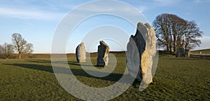 Standing stones at the Avebury Stone Circle photo