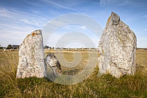 Standing Stones, Lagatjar, Camaret-sur-Mer, Brittany, France