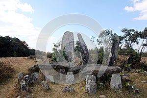 Standing stones near Shillong, Meghalaya