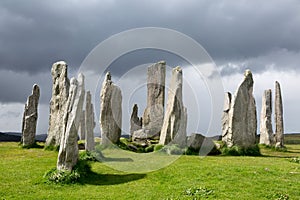 Standing stones in Scotland photo