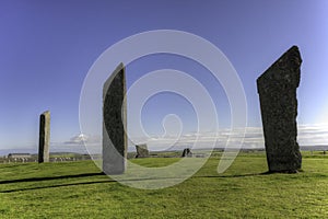 The Standing Stones of Stenness, Orkney, Scotland photo