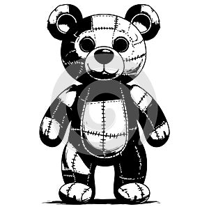 Standing Teddy Patch Bear