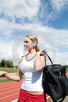 Standing at a Track