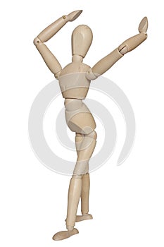 Standing wooden dummy