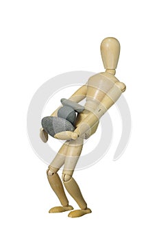 Standing wooden dummy