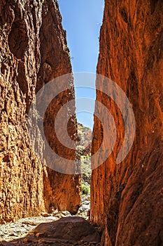 Standley Chasm (Angkerle) located west of Alice Springs in the Northern Territory, Australia.