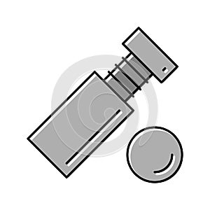standoff screw color icon vector illustration