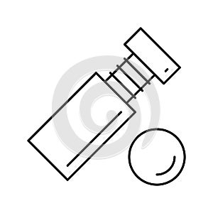 standoff screw line icon vector illustration