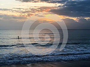 Standup Paddleboard greets the Florida sunrise