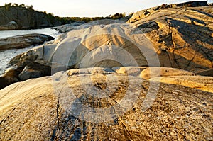 Stangnes bedrock the oldest rock in Norway photo